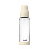 BIBS 240ml Round Silicone Medium Flow Glass Bottle