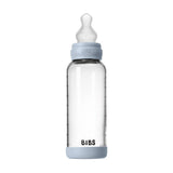 BIBS 240ml Round Silicone Medium Flow Glass Bottle