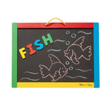 Melissa & Doug Magnetic Chalkboard & Dry-Erase Board
