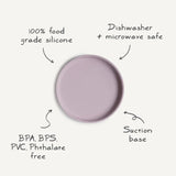 Mushie Silicone "Stay-Put" Classic Suction Plate