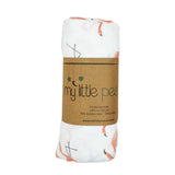 Flamingo's on White Bamboo Swaddle