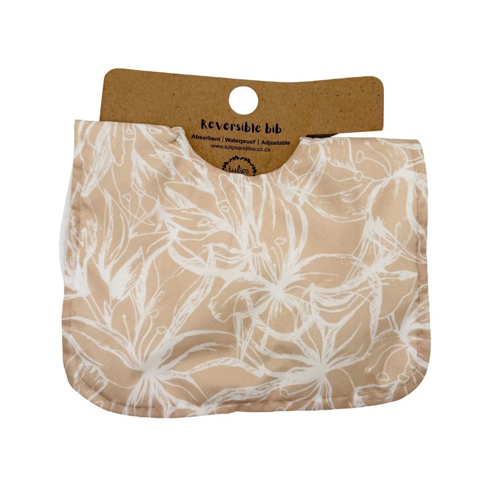 Tulips & Tea Reversible Bibs
