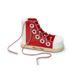 Melissa & Doug Wooden Lacing Shoe