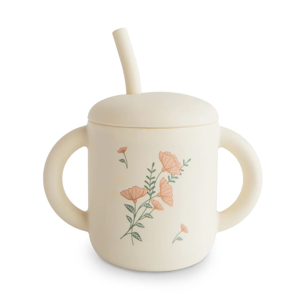 Mushie Silicone Training Cup & Straw