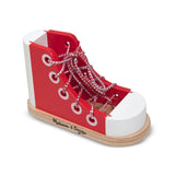 Melissa & Doug Wooden Lacing Shoe