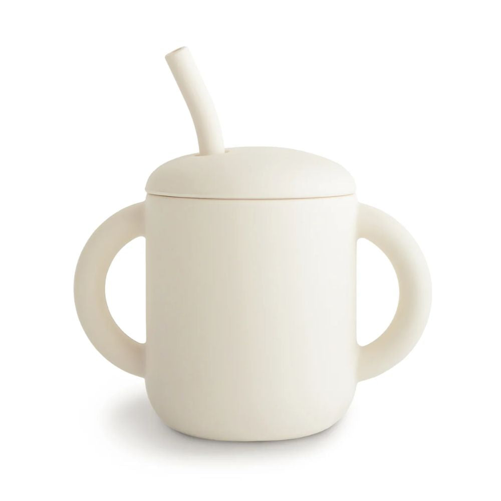 Mushie Silicone Training Cup & Straw