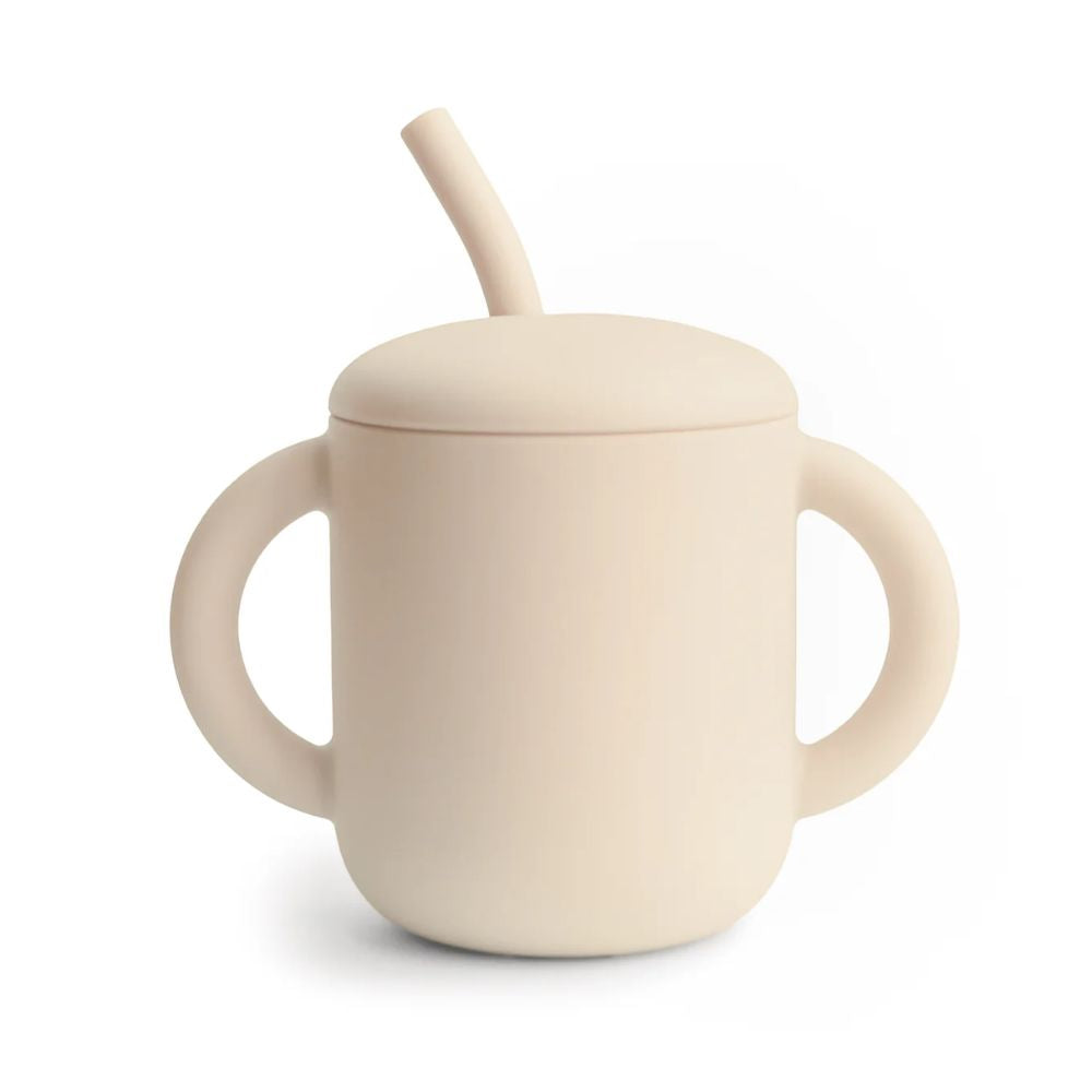 Mushie Silicone Training Cup & Straw