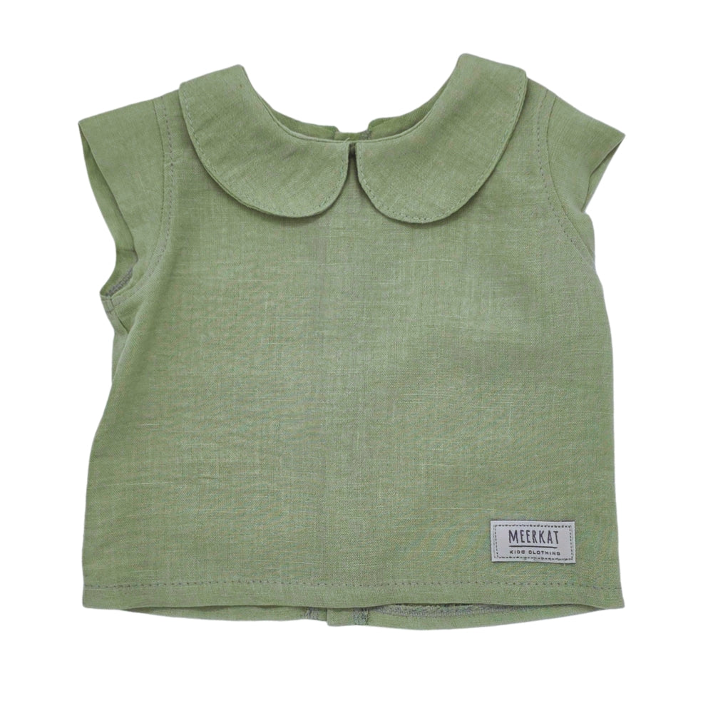 Meerkat Hannah Girls Top with Collar