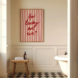 How Lucky Are We Wall Art