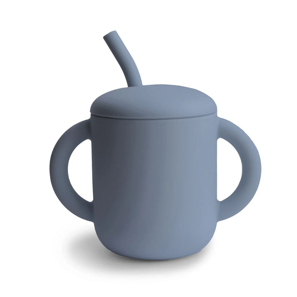 Mushie Silicone Training Cup & Straw