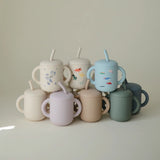 Mushie Silicone Training Cup & Straw