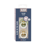 BIBS 2-Pack Colour Glow Pacifiers