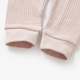 Boki Frilled Organic Rib Long Sleeve Set