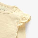 Boki Frilled Organic Rib Long Sleeve Set