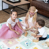 Tayla Jean Grey Brush Strokes & Alphabet Play Mat