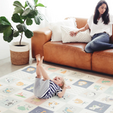 Tayla Jean Grey Brush Strokes & Alphabet Play Mat