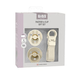 BIBS Colour Pacifier & Loop Clip Gift Set