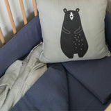 Airforce Blue Muslin Cot Duvet