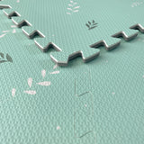 Tayla Jean Magical Mint With Leaves Tile Play Mat