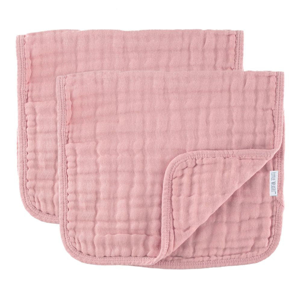 Little Weasel 2-Piece Muslin Burp Cloths
