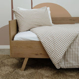 Natural Gingham Washed Cotton Duvet
