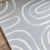 Tayla Jean Grey Brush Strokes & Alphabet Play Mat