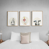 Animals with a Bow Art Print