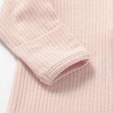 Boki Organic Blush Rib Zipsuit with Footies & Mittens