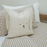 Natural Gingham Washed Cotton Duvet