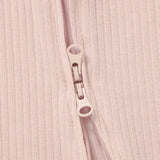 Boki Organic Blush Rib Zipsuit with Footies & Mittens