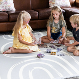 Tayla Jean Grey Brush Strokes & Alphabet Play Mat