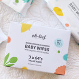 Oh-Lief Biodegradable Bamboo Baby Wipes