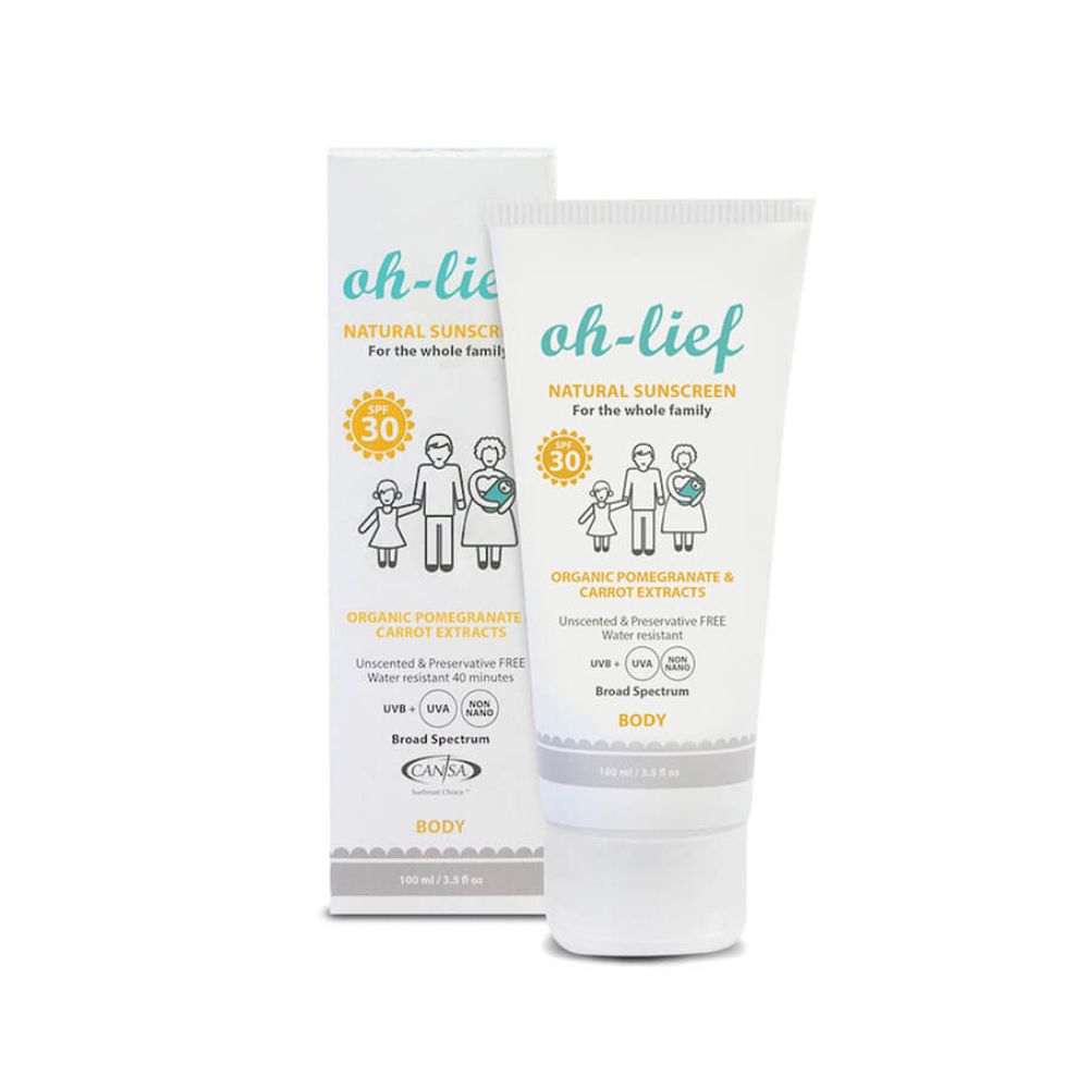 Oh-Lief Natural Body Sunscreen