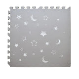 Tayla Jean Faded Stars & Moons on Grey Tile Play Mat