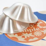 Daisy Dimple 99.9% Pure Silver Matte Nipple Cups