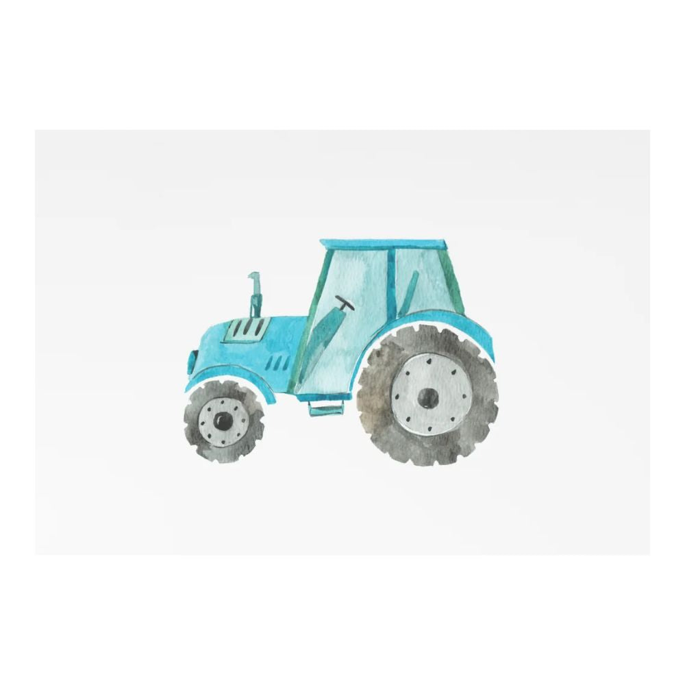 Blue & Yellow Vehicle Art Prints