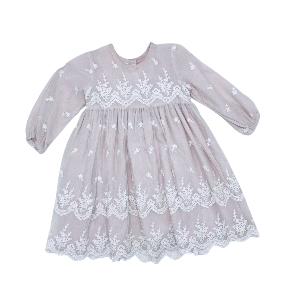 Meerkat Anya Vintage Lace Long Sleeve Dress