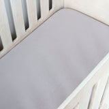 Grey Muslin Cot Fitted Sheet