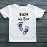 Ingane - Lekker My Bru Kids T-Shirt (Cool My Brother in Afrikaans)