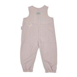 Meerkat Pink Linen Dungaree
