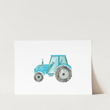 Blue & Yellow Vehicle Art Prints