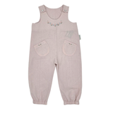 Meerkat Pink Linen Dungaree