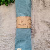 Single Layer Waffle Weave Blanket