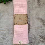 Single Layer Waffle Weave Blanket