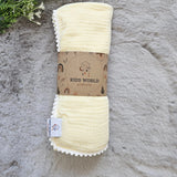 Cheese Muslin Blanket with White Border