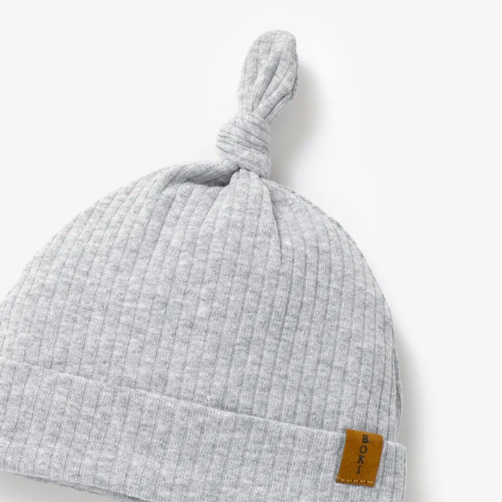 Boki Organic Ribbed Cotton Beanie