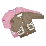 Knitted Vintage Bows and Lace Sweater