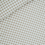 Natural Gingham Washed Cotton Cot Duvet