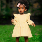 Just Chillin' Long Sleeve Frill Dress