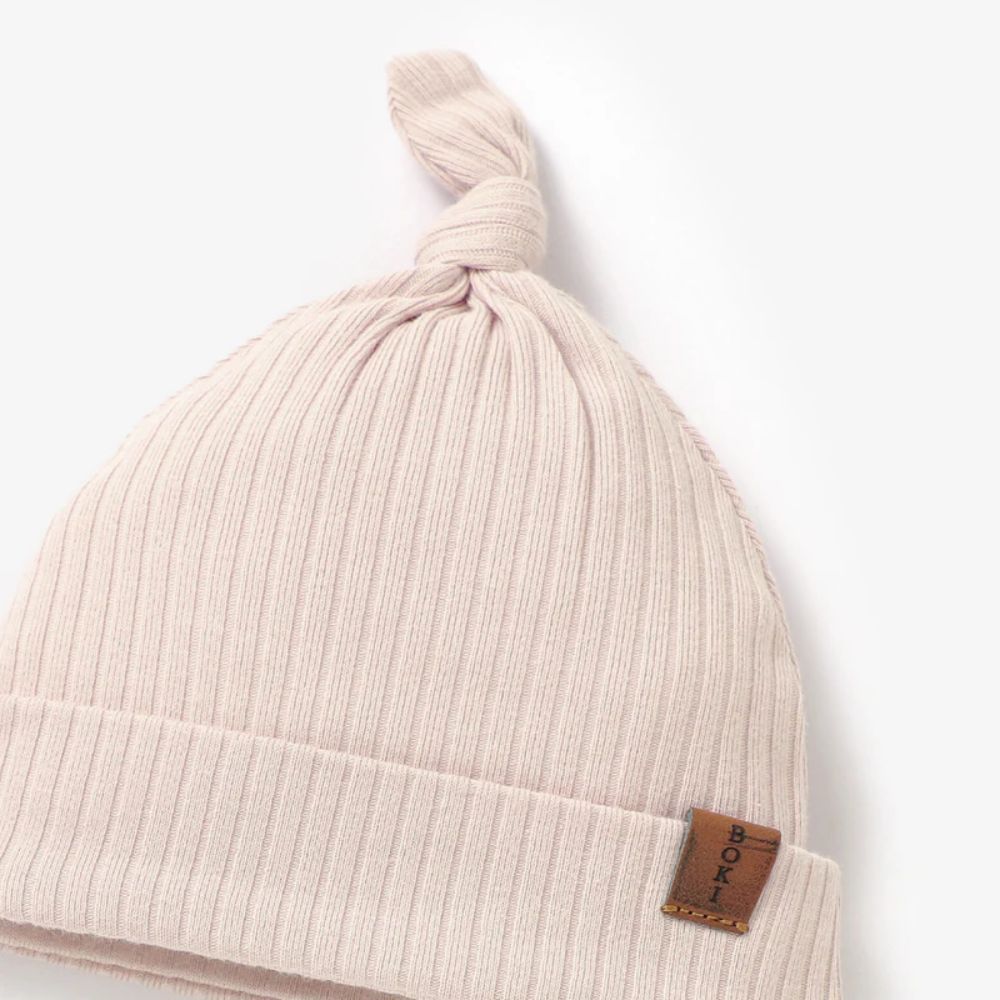 Boki Organic Ribbed Cotton Beanie